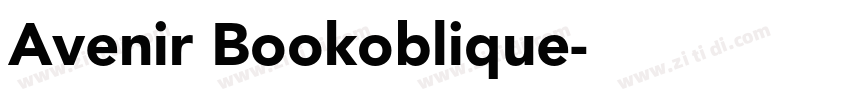 Avenir Bookoblique字体转换